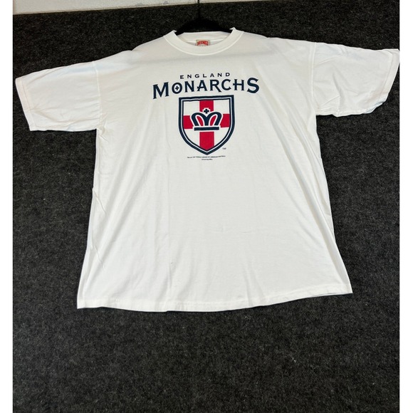 nutmeg mills Other - Vintage 90s London Monarchs Football T Shirt Mens XXL White Nutmeg Mills WLAF
